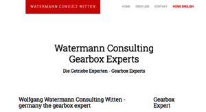 Watermann Consult Schiffsgetriebe Industriegetriebe Gearbox Experts