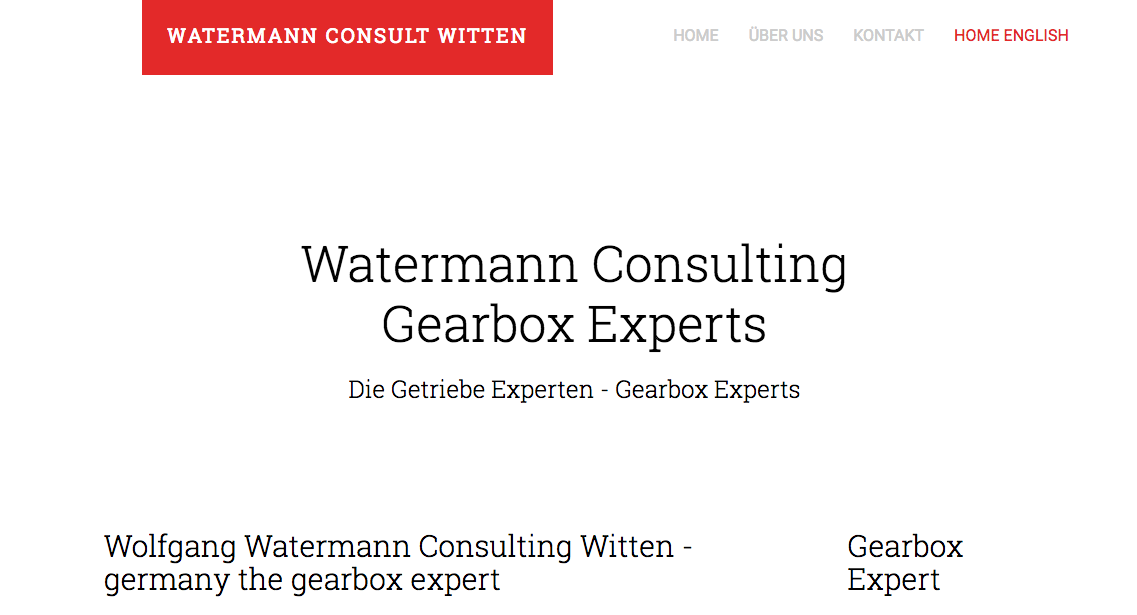 Watermann Consult Schiffsgetriebe Industriegetriebe Gearbox Experts